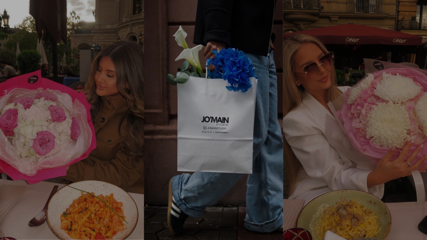 JO'MAIN STUDIO — Bouquets, die ikonische Tragetasche und Momente in Frankfurt